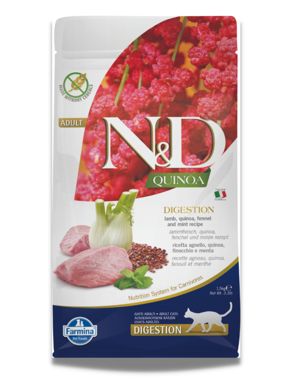 n&d quinoa cat digestion lamb adult 1.5kg