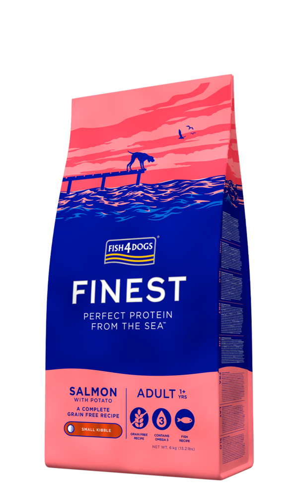 Fish For Dogs – F4D Alimento Seco Completo Para Cão Mini Adulto de Salmão e Batata 6Kg
