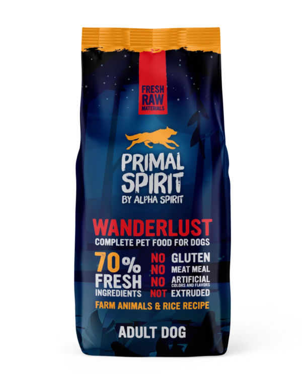 primal spirit dog food 70% wanderlust 12kg